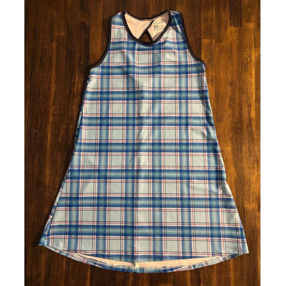 Moxie Cycling Women’s Medium Sports Dress Performance Pullover Quick Dry Plaid
